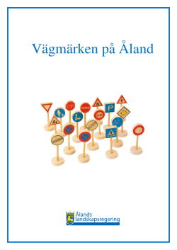 Vägmärken på Åland
