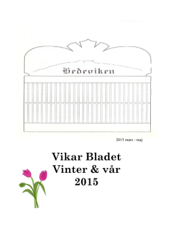 Vikar Bladet Vinter & vår 2015