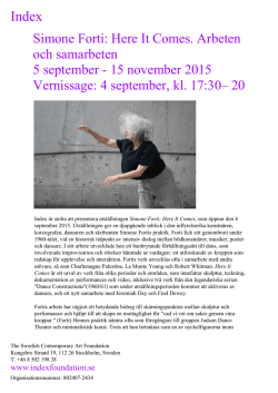 PDF - Index – The Swedish Contemporary Art Foundation