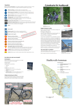 Cykelkarta för Hudiksvall (Framsida)