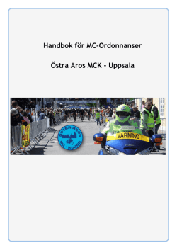 Handbok för MC-ordonnanser - Östra Aros Motorcykelklubb