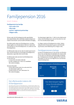 Familjepension 2015