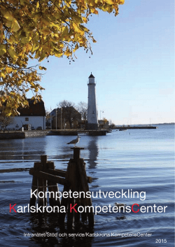 Kompetensutveckling Karlskrona KompetensCenter