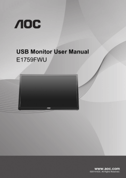 USB Monitor User Manual E1759FWU