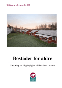 Bostäder för äldre