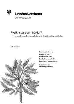 Fysik, svårt och tråkigt?