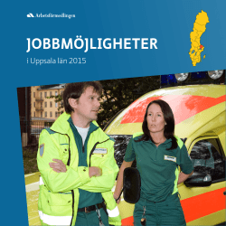 Jobbmöjligheter i Uppsala län 2015