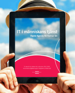 IT i människans tjänst – Regional Digital Agenda för Kalmar län