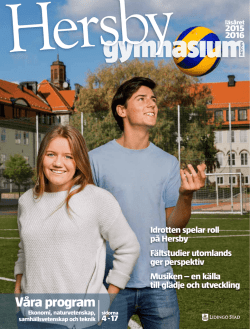Våra program - Lidingö stad