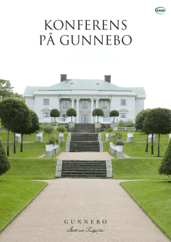 konferens på gunnebo - Gunnebo Slott och Trädgårdar