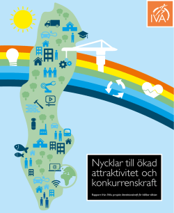 Nycklar till ökad attraktivitet och konkurrenskraft