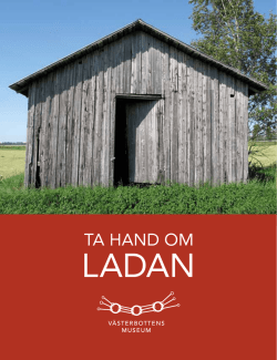TA HAND OM - Västerbottens museum