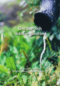 Om dag- och dräneringsvatten