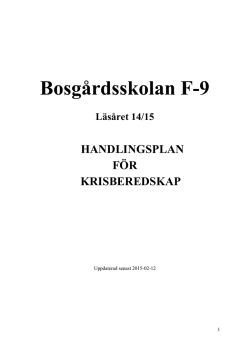 Krisplan Bosgard