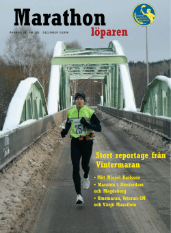 löparen - Svenska Marathonsällskapet