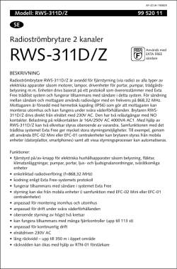 RWS-311D/Z - Malmbergs