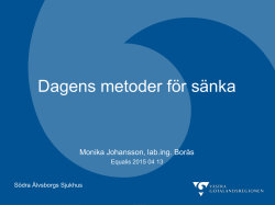 Monika Johansson, Dagens Westergrenmetoder