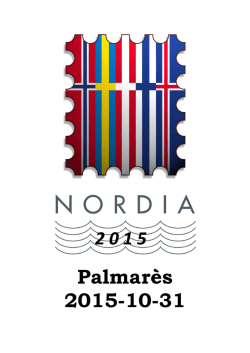 Palmarès 2015-10-31