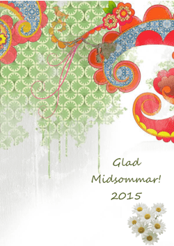 Glad Midsommar! 2015