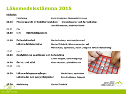 Läkemedelsstämman 2015 Carina Träskvik