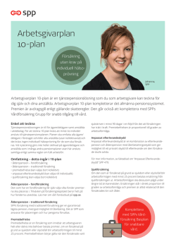 Arbetsgivarplan 10-plan