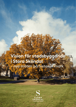 Vision för stadsbyggande i Stora Sköndal