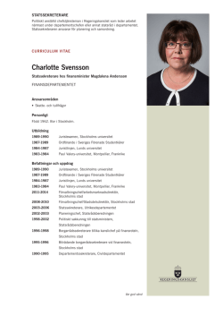 Cv Charlotte Svensson (pdf 101 kB)