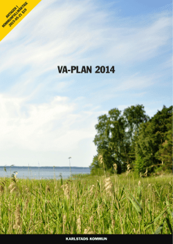 VA-PLAN 2014 - Karlstads kommun