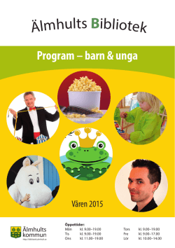 Program för barn - våren 2015