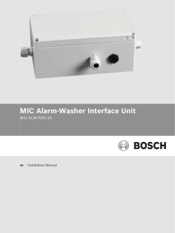 MIC Alarm-Washer Interface Unit