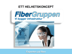 Presentation Fibergruppen Örtofta 2015-05-27