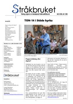 TON-14 i Stöde kyrka - Medelpads Folkmusikförbund