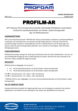 PROFILM-AR - Nordic Sprinkler