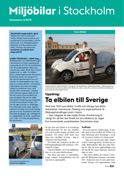 pdf-version av miljöbilar i Stockholm 2/2015