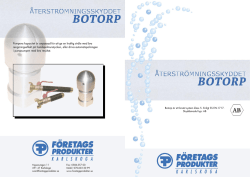 Produktblad Botorp