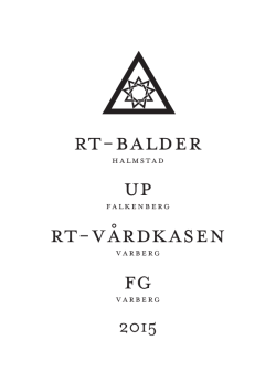 Matrikel 2015 för Balder, Vårdkasen, UP Falkenber och FG Varberg.