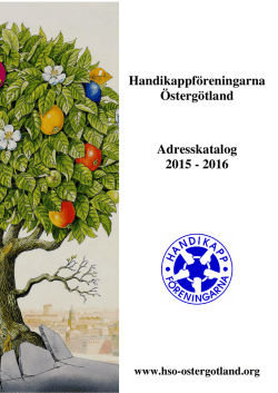 Handikappföreningarna Östergötland Adresskatalog 2015
