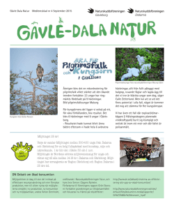 Gävle-Dala Natur_sept_15 - Naturskyddsföreningen Gävleborg
