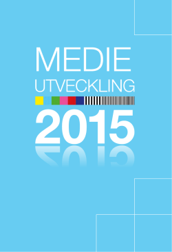 Medieutveckling 2015 - Myndigheten f&ouml;r radio och tv