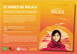 Inbjudan Malala