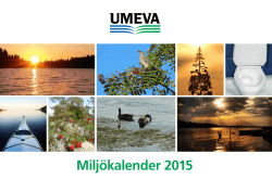 Miljökalender 2015