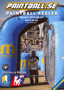 2015 Paintball Regler