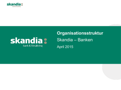 Organisationsstruktur Skandia – Banken