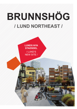Folder i fickformat om Brunnshög - generell juni 2015