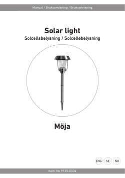 Solar light Möja