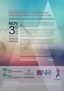 IMPLEMENTATION OF RESEARCH AND INNOVATION PROJECTS IN HEALTH CARE