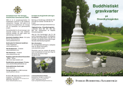 SBS broschyr: Buddhistisk gravplats pa Strandkyrkogarden