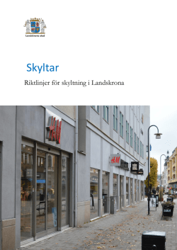 Skyltar - Landskrona