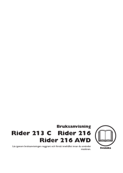OM, Rider 213 C, 967291001, Rider 216, 967291101