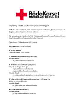 Protokoll 20150311 - Röda Korsets Ungdomsförbund